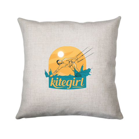 Kite girl cushion cover pillowcase linen home decor - Graphic Gear