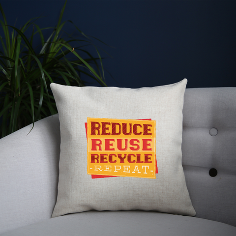Red recycle cushion cover pillowcase linen home decor - Graphic Gear