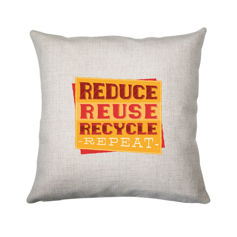 Red recycle cushion cover pillowcase linen home decor - Graphic Gear