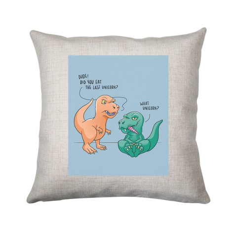 Funny dinosaur unicorn cushion cover pillowcase linen home decor - Graphic Gear