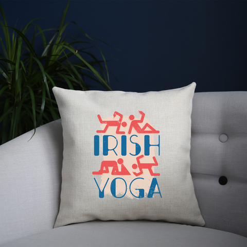 Irish yoga cushion cover pillowcase linen home decor - Graphic Gear
