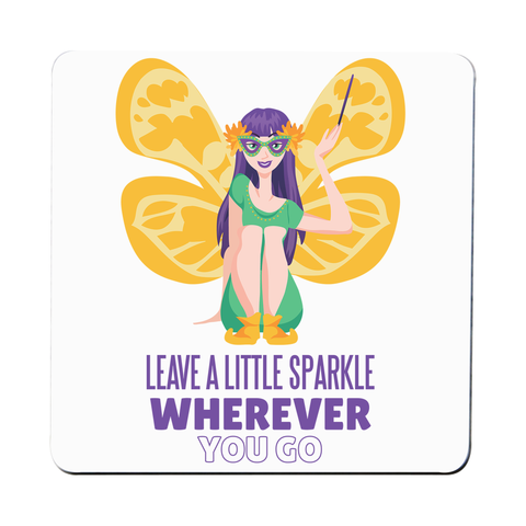 Mardi gras fairy coaster drink mat - Graphic Gear