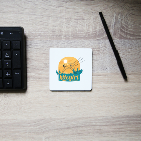 Kite girl coaster drink mat - Graphic Gear