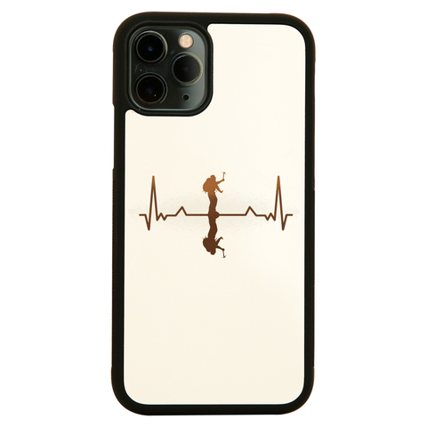 Heartbeat mountaineer iPhone case cover 11 11Pro Max XS XR X - Graphic Gear