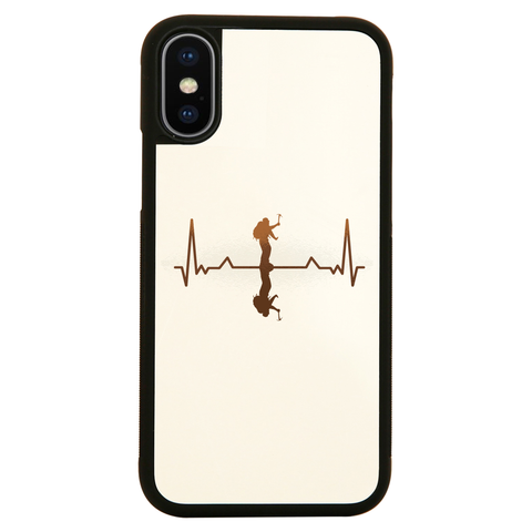Heartbeat mountaineer iPhone case cover 11 11Pro Max XS XR X - Graphic Gear