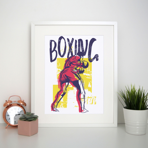Boxing sports grunge print poster wall art decor - Graphic Gear