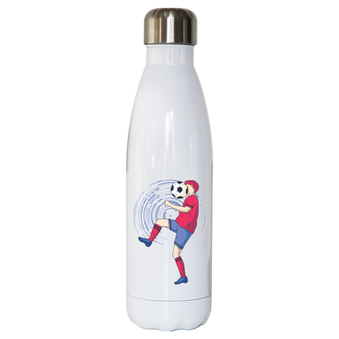 Funny soccer water bottle stainless steel reusable - Graphic Gear