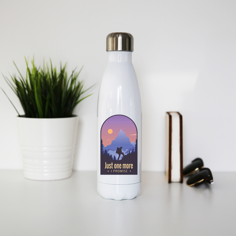 Hiking quote water bottle stainless steel reusable - Graphic Gear