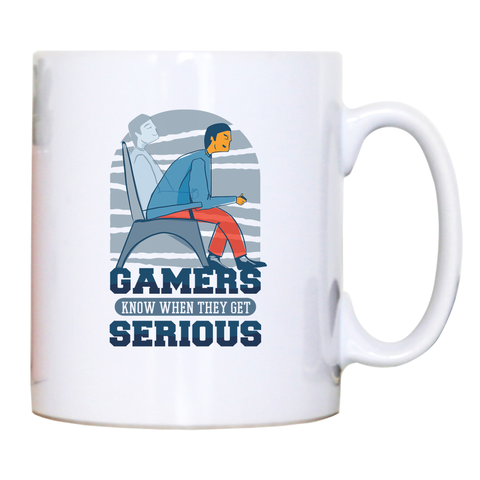 Serious gamers mug coffee tea cup - Graphic Gear
