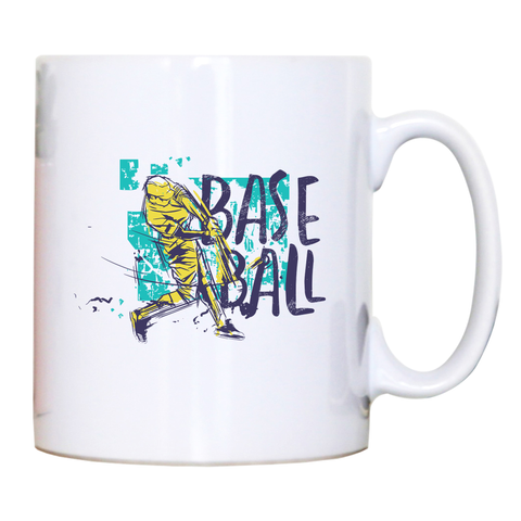 Baseball grunge colored mug coffee tea cup - Graphic Gear