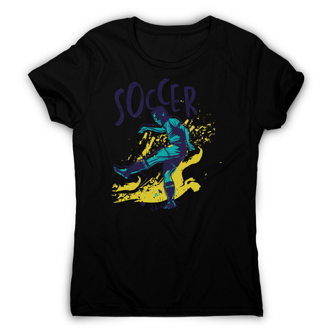 Soccer grunge color women's t-shirt - Graphic Gear