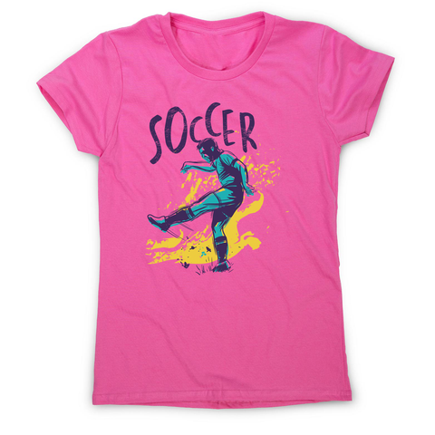 Soccer grunge color women's t-shirt - Graphic Gear