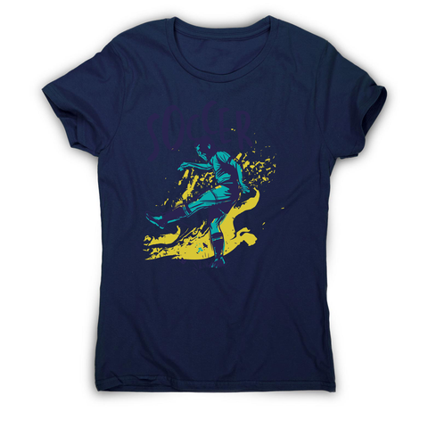 Soccer grunge color women's t-shirt - Graphic Gear