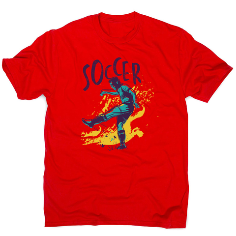 Soccer grunge color men's t-shirt - Graphic Gear