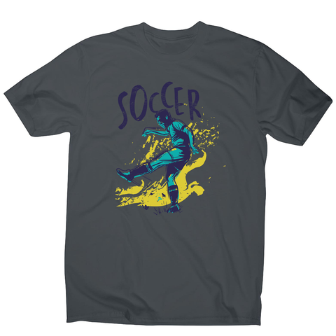 Soccer grunge color men's t-shirt - Graphic Gear