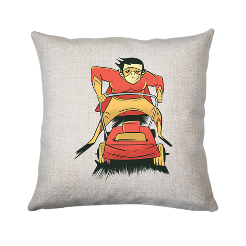 Lawnmover superhero cushion cover pillowcase linen home decor - Graphic Gear