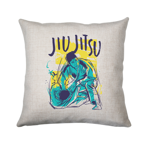 Jiu jitsu grunge color cushion cover pillowcase linen home decor - Graphic Gear