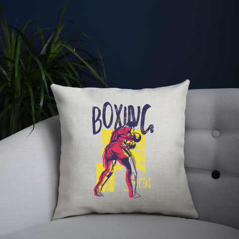 Boxing sports grunge cushion cover pillowcase linen home decor - Graphic Gear
