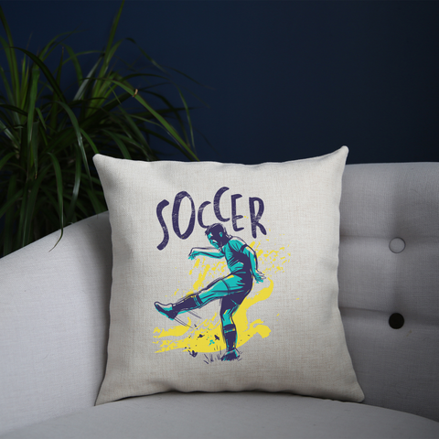 Soccer grunge color cushion cover pillowcase linen home decor - Graphic Gear