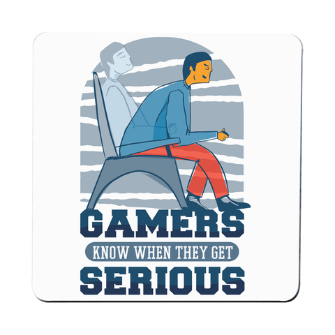 Serious gamers coaster drink mat - Graphic Gear
