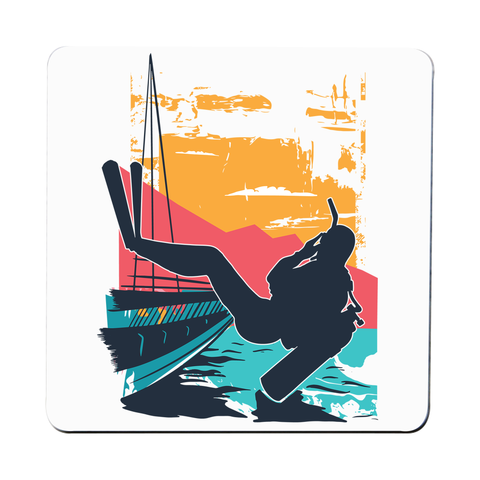 Scuba diving coaster drink mat - Graphic Gear