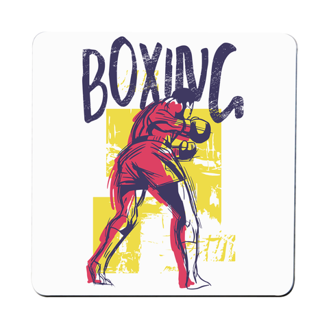 Boxing sports grunge coaster drink mat - Graphic Gear