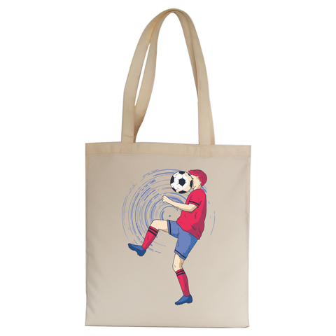 Funny soccer tote bag canvas shopping - Graphic Gear