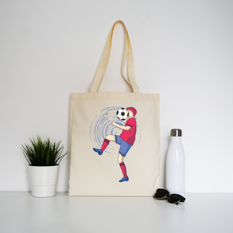 Funny soccer tote bag canvas shopping - Graphic Gear