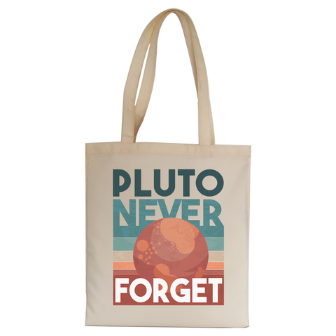 Pluto quote tote bag canvas shopping - Graphic Gear