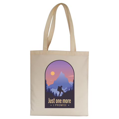 Hiking quote tote bag canvas shopping - Graphic Gear