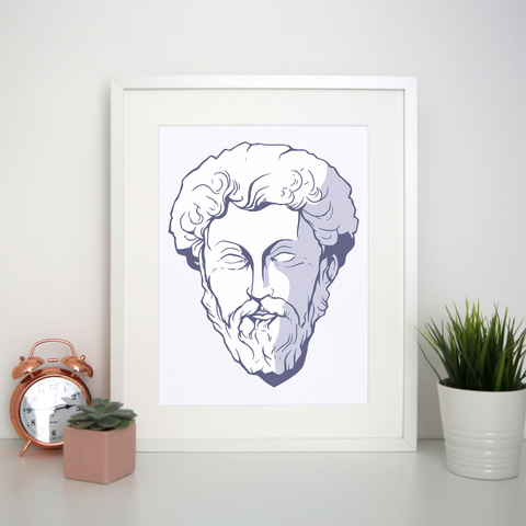Marcus aurelius print poster wall art decor - Graphic Gear