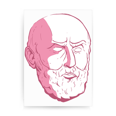Epictetus head print poster wall art decor - Graphic Gear