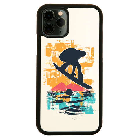 Sunset snowboarder iPhone case cover 11 11Pro Max XS XR X - Graphic Gear