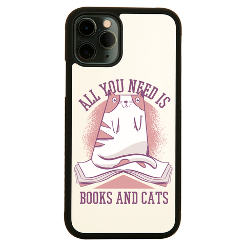 Book cat quote iPhone case cover 11 11Pro Max XS XR X - Graphic Gear
