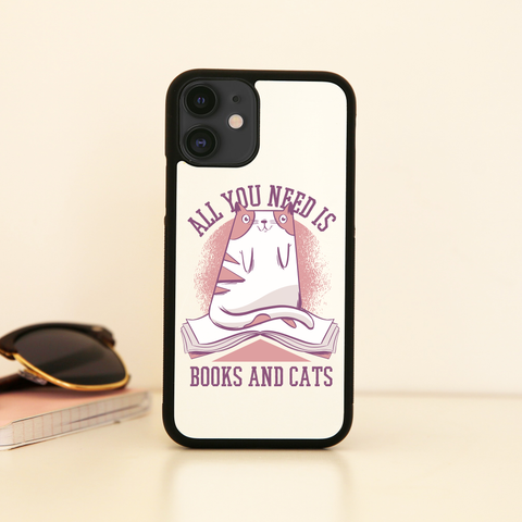 Book cat quote iPhone case cover 11 11Pro Max XS XR X - Graphic Gear