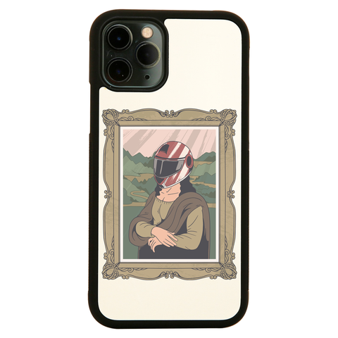 Mona lisa helmet iPhone case cover 11 11Pro Max XS XR X - Graphic Gear