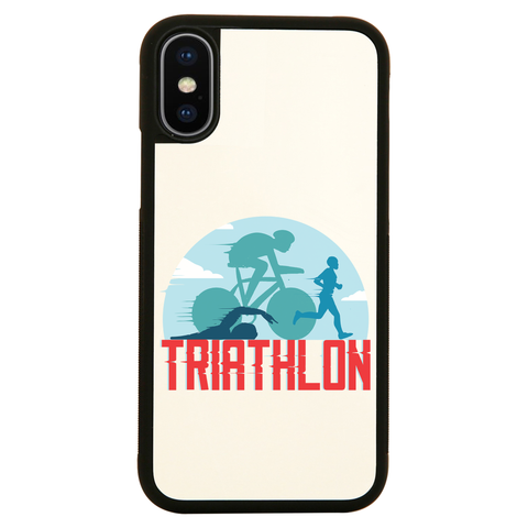 Triahtlon sports iPhone case cover 11 11Pro Max XS XR X - Graphic Gear