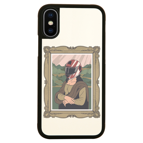 Mona lisa helmet iPhone case cover 11 11Pro Max XS XR X - Graphic Gear