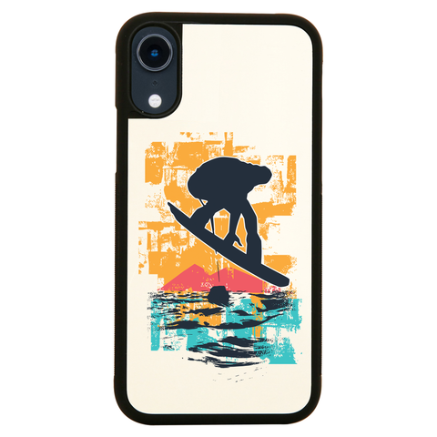 Sunset snowboarder iPhone case cover 11 11Pro Max XS XR X - Graphic Gear