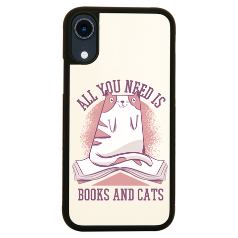 Book cat quote iPhone case cover 11 11Pro Max XS XR X - Graphic Gear