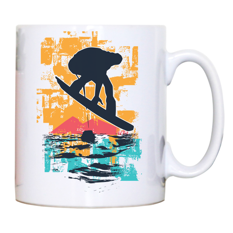 Sunset snowboarder mug coffee tea cup - Graphic Gear