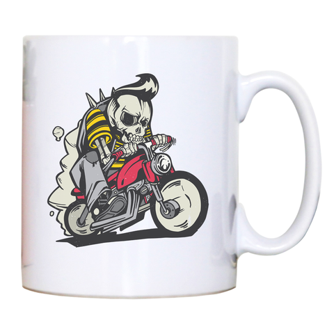 Outlaw skeleton bike rider mug coffee tea cup - Graphic Gear