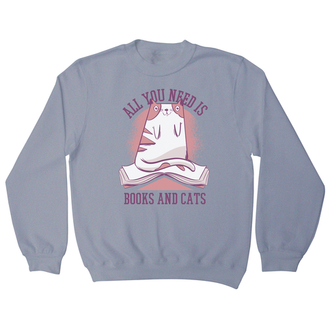 Book cat quote sweatshirt - Graphic Gear