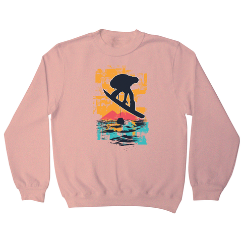 Sunset snowboarder sweatshirt - Graphic Gear