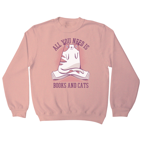 Book cat quote sweatshirt - Graphic Gear