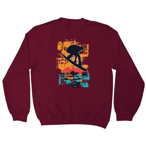 Sunset snowboarder sweatshirt - Graphic Gear