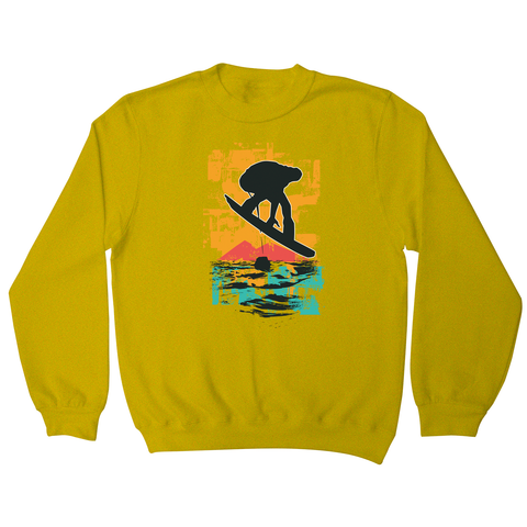 Sunset snowboarder sweatshirt - Graphic Gear