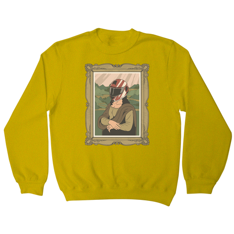 Mona lisa helmet sweatshirt - Graphic Gear