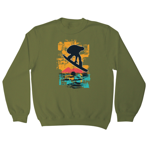 Sunset snowboarder sweatshirt - Graphic Gear