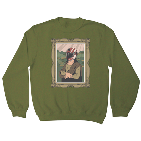 Mona lisa helmet sweatshirt - Graphic Gear